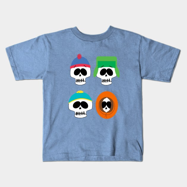 Southern Skulls Kids T-Shirt by Vitalitee